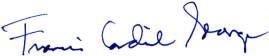 Signature of Francis Cardinal George, O.M.I., Archbishop of Chicago